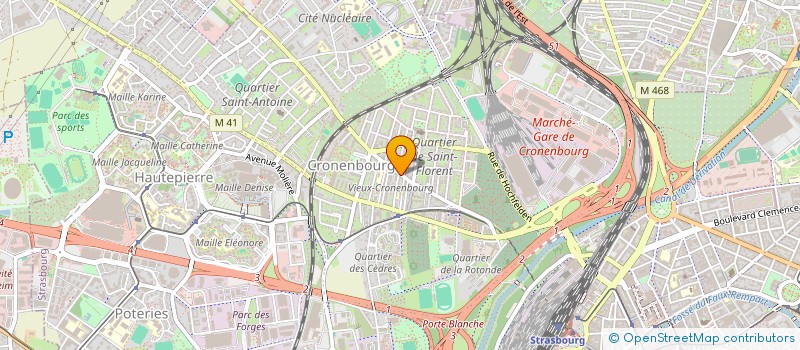 localisation de l'entreprise ALIMENTATION GENERALE MEHERZAD  STRASBOURG