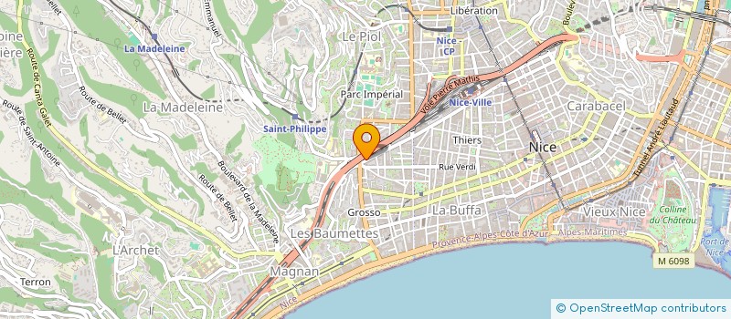 localisation de l'entreprise ALIMENTATION GENERALE NESSYM SALAMBO à NICE