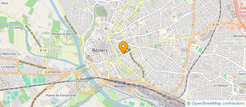 localisation de l'entreprise ALIMENTATION GENERALE SAINT SAENS à BEZIERS