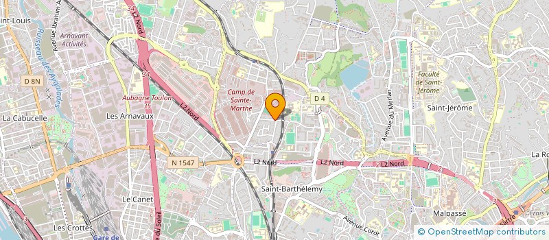 localisation de l'entreprise ALIMENTATION GENERALE SLIMANI  MARSEILLE