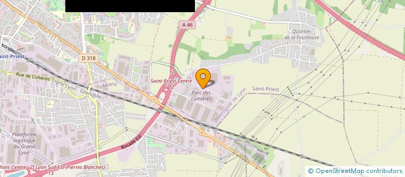 localisation de l'entreprise ALIMENTATION GROS IMPORT DIFFUS RHONE-A  SAINT-PRIEST