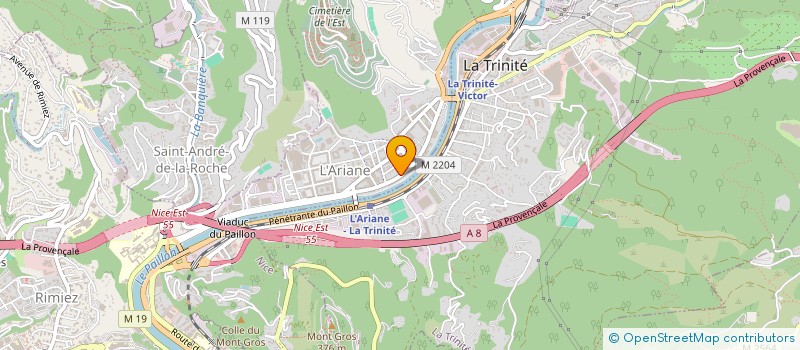 localisation de l'entreprise ALIMENTATION HAKIM à NICE