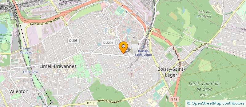 localisation de l'entreprise ALIMENTATION HYGIENE SERV RESTAURATION  LIMEIL-BREVANNES