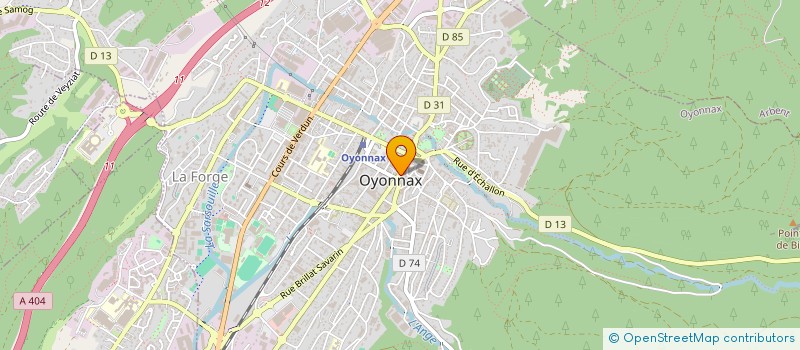 localisation de l'entreprise ALIMENTATION JANTET S A R L  OYONNAX