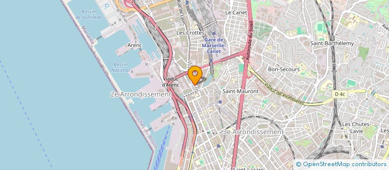 localisation de l'entreprise ALIMENTATION KM à MARSEILLE