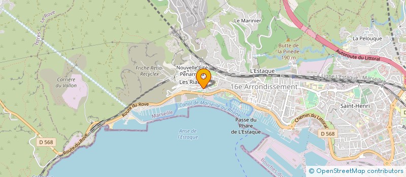 localisation de l'entreprise ALIMENTATION LE 35  MARSEILLE