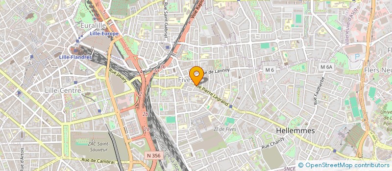 localisation de l'entreprise ALIMENTATION LEGRAND  LILLE