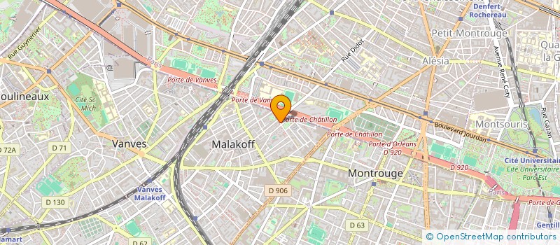 localisation de l'entreprise ALIMENTATION MALAKOFF à MALAKOFF