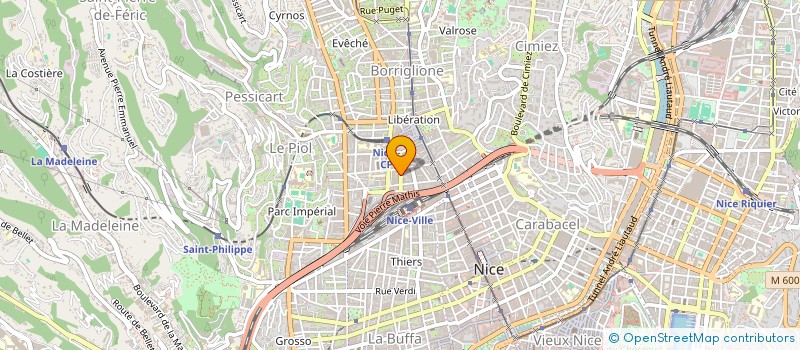 localisation de l'entreprise ALIMENTATION MIOLLIS à NICE