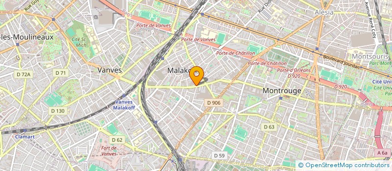 localisation de l'entreprise ALIMENTATION MODERNE MALAKOF à MALAKOFF