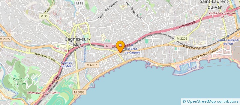 localisation de l'entreprise ALIMENTATION NEJMO à CAGNES-SUR-MER