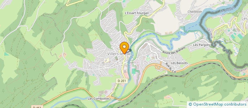 localisation de l'entreprise ALIMENTATION PERNOT RENAUDOT à VILLERS-LE-LAC