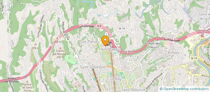 localisation de l'entreprise ALIMENTATION QUARTIER NORD à NICE