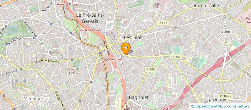 localisation de l'entreprise ALIMENTATION RICHE à LES LILAS