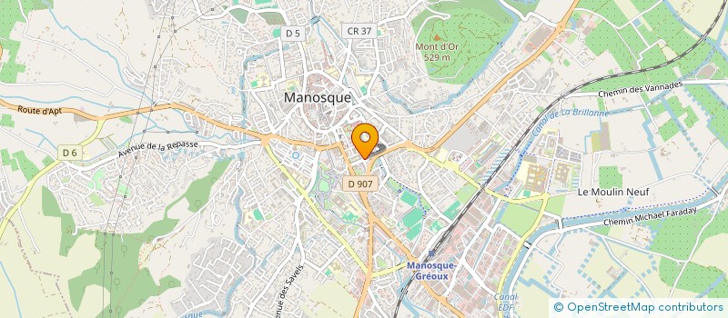 localisation de l'entreprise ALIMENTATION RZ SHOP à MANOSQUE