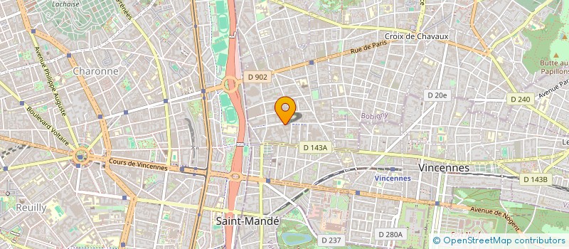 localisation de l'entreprise ALIMENTATION SAINT DENIS à MONTREUIL