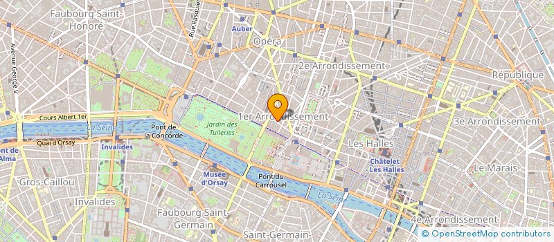 localisation de l'entreprise ALIMENTATION SAINT HONORE à PARIS