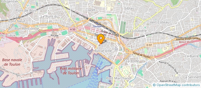 localisation de l'entreprise ALIMENTATION SAINT LOUIS à TOULON