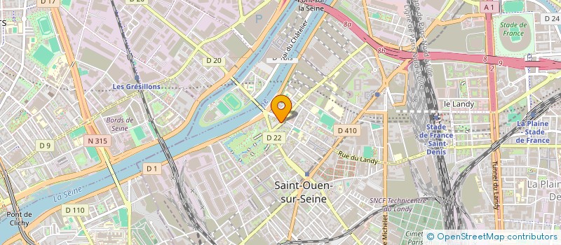 localisation de l'entreprise ALIMENTATION SAINT OUEN à SAINT-OUEN-SUR-SEINE