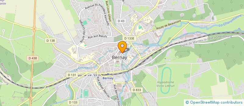 localisation de l'entreprise ALIMENTATION SAINTE CROIX à BERNAY