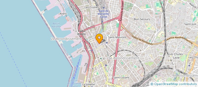 localisation de l'entreprise ALIMENTATION SALENGRO à MARSEILLE