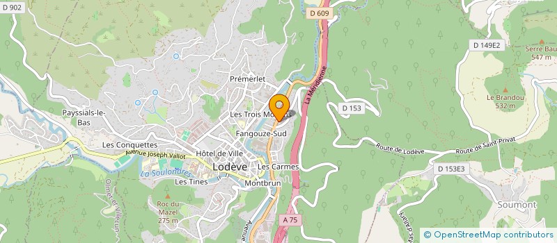localisation de l'entreprise ALIMENTATION SANTE COLLECTIVE à CABESTANY