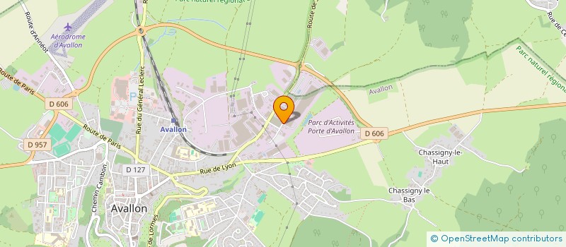 localisation de l'entreprise ALIMENTATION SERVICE à AVALLON