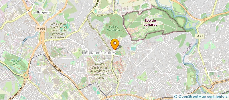 localisation de l'entreprise ALIMENTATION SNACK LE VERT BOIS à MONTPELLIER