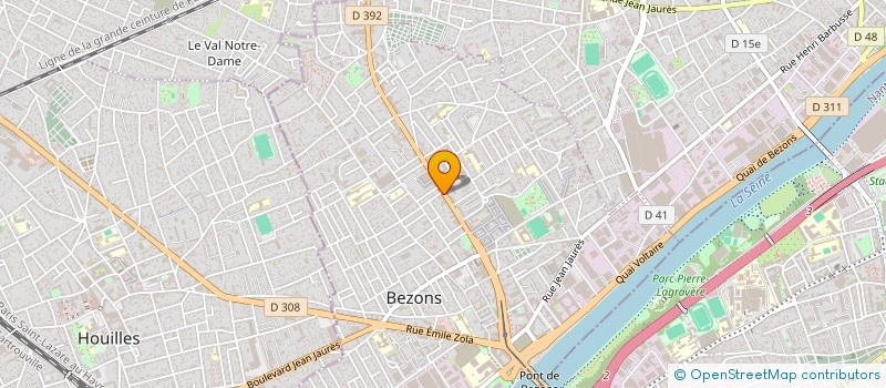 localisation de l'entreprise ALIMENTATION TELEBOUTIQUE SERVICES à BEZONS