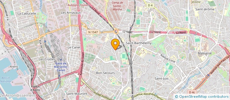 localisation de l'entreprise ALIMENTATION TIR à MARSEILLE