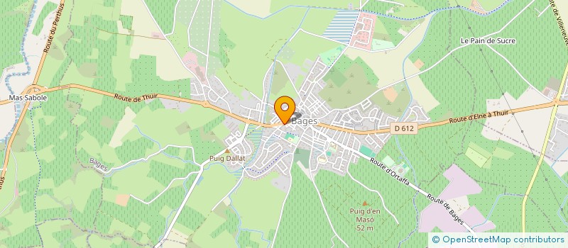 localisation de l'entreprise ALIMENTATION TOMAS  BAGES