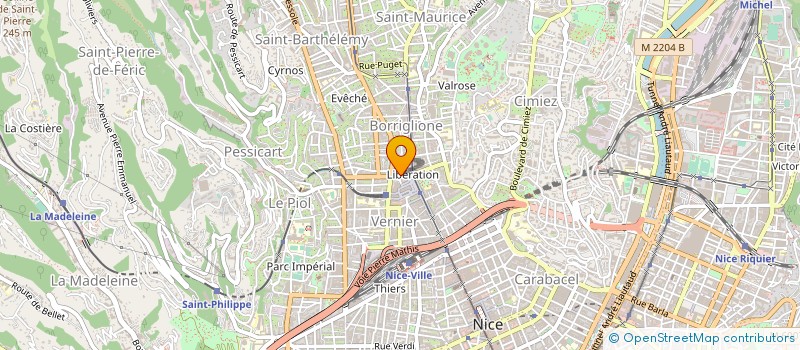 localisation de l'entreprise ALIMENTATION TRAITEUR CONSEILS à NICE