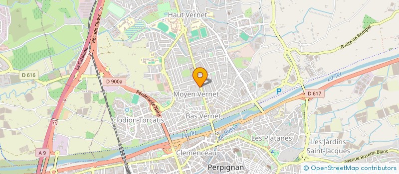 localisation de l'entreprise ALIMENTE FOOD 66  PERPIGNAN