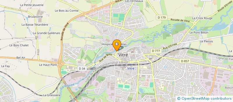 localisation de l'entreprise ALIMENTS LOGEAIS  VITRE