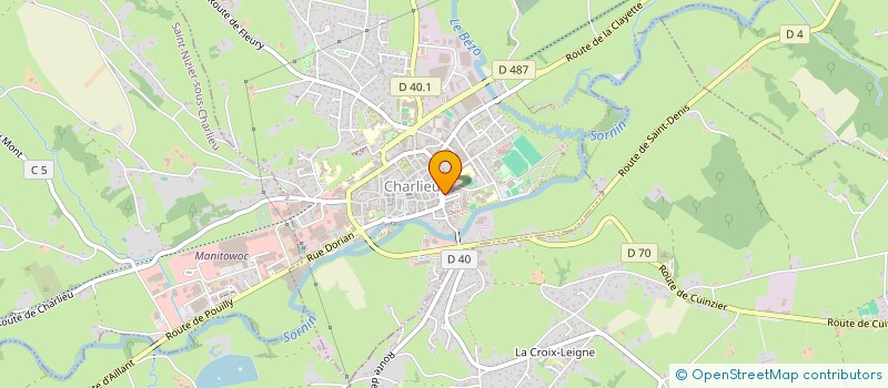 localisation de l'entreprise ALIMEO  CHARLIEU