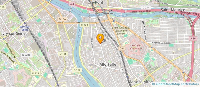 localisation de l'entreprise ALIMFORT à ALFORTVILLE
