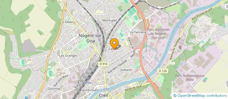 localisation de l'entreprise ALIMMO  NOGENT-SUR-OISE