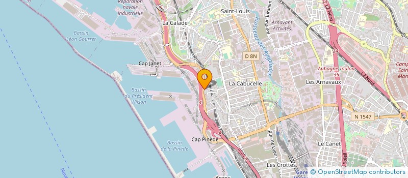 localisation de l'entreprise ALIMPEX-EUROMEDITERRANEE à MARSEILLE