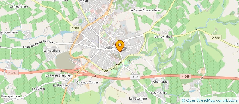 localisation de l'entreprise ALIN  VALLET