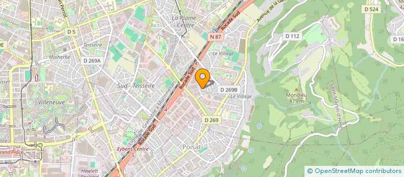 localisation de l'entreprise ALIN  SAINT-MARTIN-D'HERES