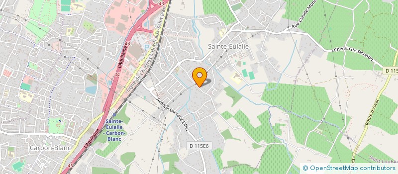 localisation de l'entreprise ALIN'ART à SAINTE-EULALIE