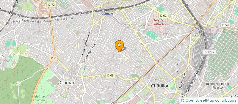 localisation de l'entreprise ALIN BAT à CHATILLON