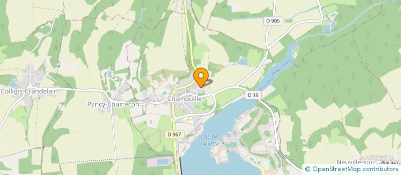 localisation de l'entreprise ALINA  CHAMOUILLE