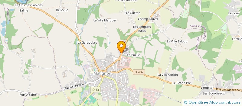 localisation de l'entreprise ALINA  MATIGNON