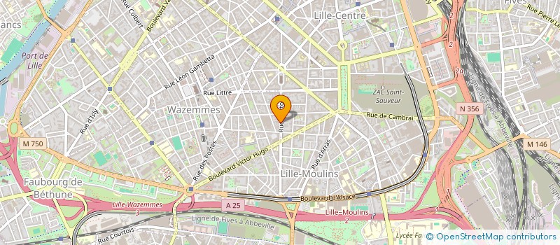 localisation de l'entreprise ALINA ASSURANCES à LILLE