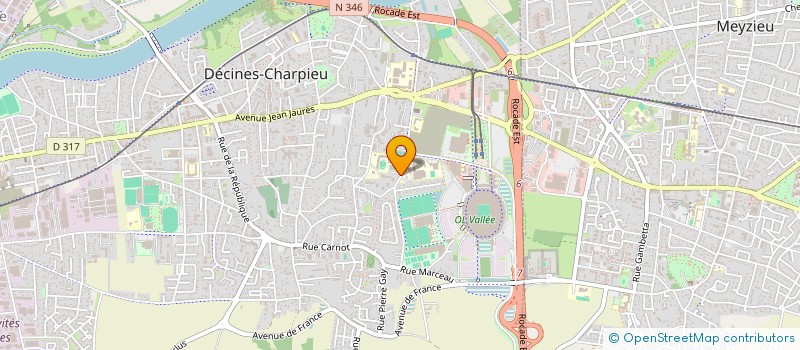 localisation de l'entreprise ALINA GLAM  DECINES-CHARPIEU