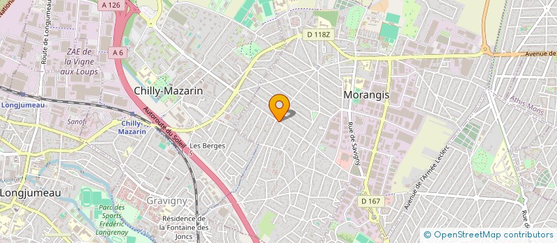 localisation de l'entreprise ALINA TRANS à MORANGIS