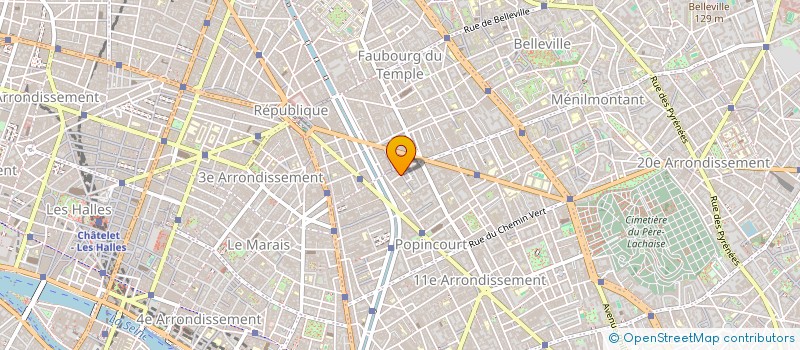 localisation de l'entreprise ALINE à PARIS