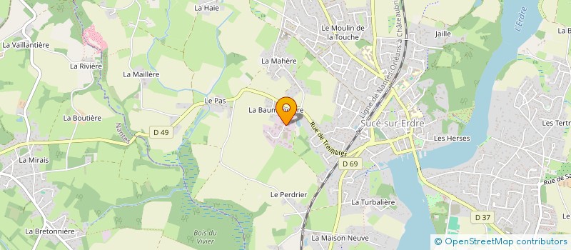 localisation de l'entreprise ALINE 44  SUCE-SUR-ERDRE