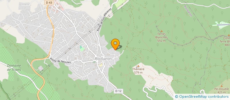 localisation de l'entreprise ALINE  ROCBARON